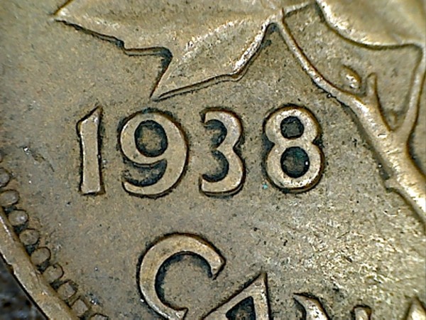 1938-1-Cent..-Nice-Doubling,-Possible-Extra-Bud?